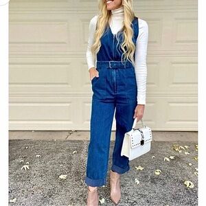 RACHEL COMEY X TARGET Blue Denim Sleeveless Jumpsuit